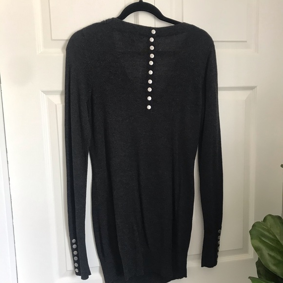 Grey Cowl Neck Sweater Size Large - Picture 2 of 4